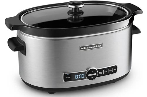KitchenAid KSC6223SS 6-Qt. Slow Cookers with Standard Lid - Stainless Steel