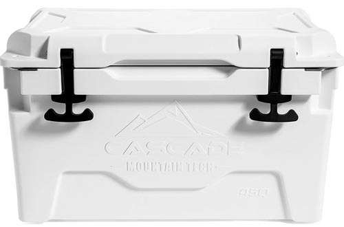 Cascade Mountain Tech Heavy-Duty 45-Quart Coolers Built-in Bottle Opener for Camping