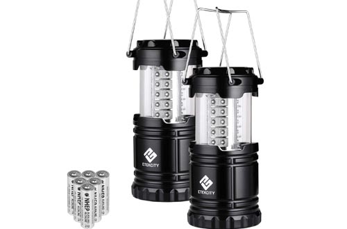 Etekcity LED Camping Lanterns Collapsible Flashlight Portable Lamp AA Battery Powered Light, a Perfect Choice for Camping, Hiking, Emergency, Storm Season, Power Outage, CL10(2 Pack)