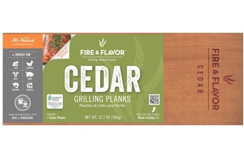 Fire & Flavor 15" Cedar Grilling Planks 2 count