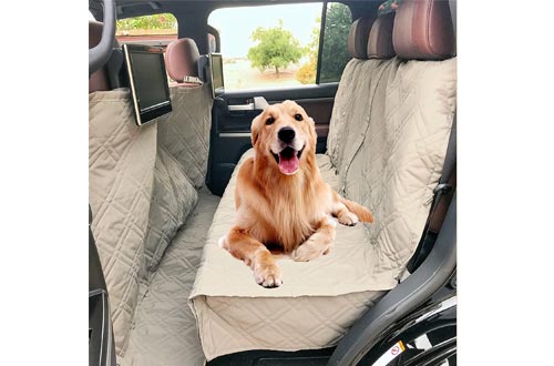 Deluxe Quilted and Padded Dog Car Seat Covers with Non-Slip Back Best for Car Truck and SUV - Make Travel with Your Pet Always an Option - 3 Sizes and Colors