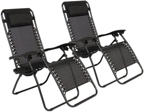 EMMETTS Black Zero Gravity Chair Outdoor