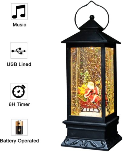 Eldnacele-Singing-Battery-Operated-Plug-in-Musical-Lighted-Christmas-Snow-Spinning-Water-Glittering-Snow-Globe-Lantern-Home-Decoration-and-Gift-Santa-Claus