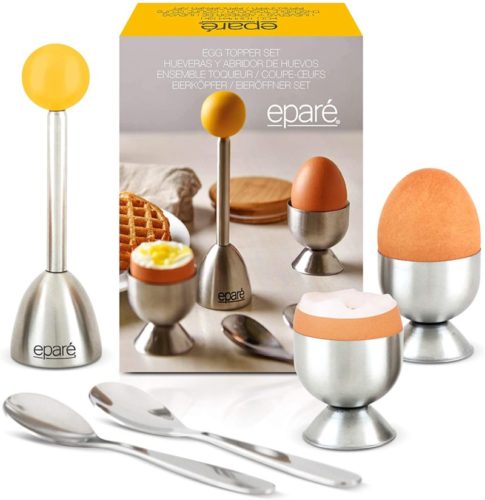 Eparé-Egg-Cracker-Topper-Set-Complete-Soft-Boiled-Egg-Tool-Set-Includes-Egg-Cups-Cutter-Spoons-Easy-Eggs-Opener