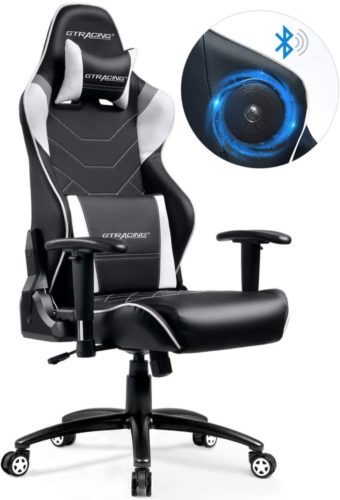 GTRACING Audio Gaming Chair with Bluetooth Speakers