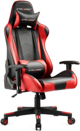 GTRACING Gaming Chair Racing Office Computer Game Chair - Red