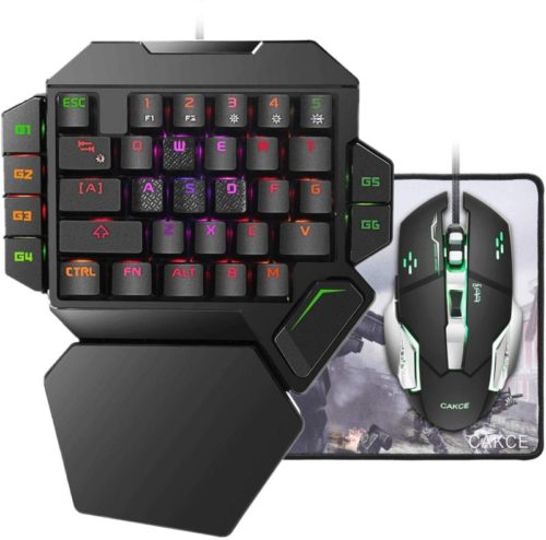 RGB-One-Handed-Mechanical-Gaming-Keyboard-and-Mouse-ComboColorful-Backlit-Professional-Gaming-Keyboard-with-Wrist-Rest-SupportUSB-Wired-Single-Hand-Mechanical-Keyboard-and-Mouse-for-Game