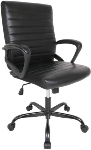 Smugoffice Office Comfortable Desk Chair, Black