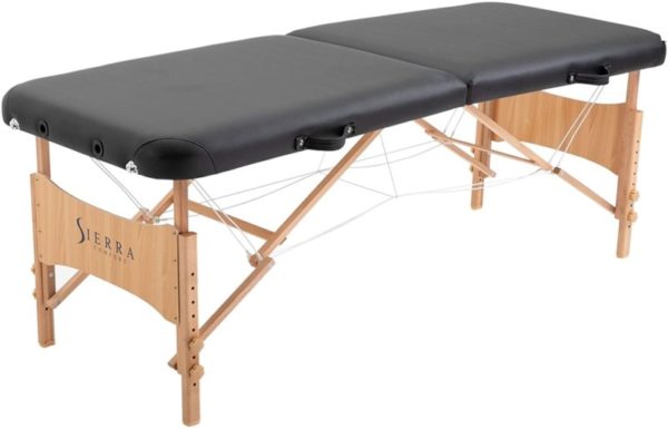 1. SierraComfort Basic Portable Massage Table, Black