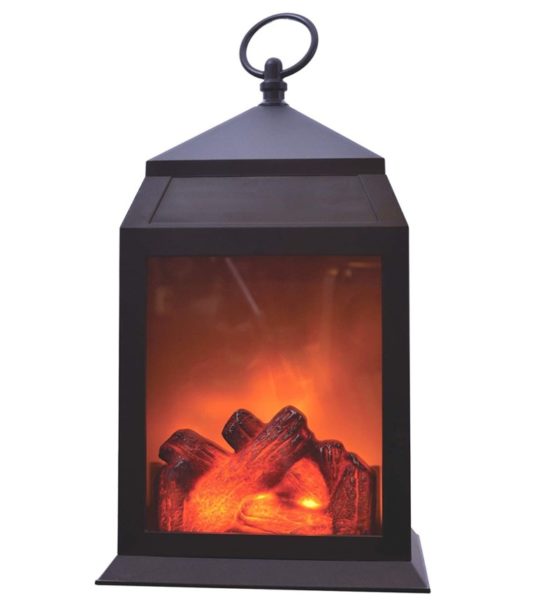 10. Decorative Portable Light Indoor Outdoor Battery Operated Large Realistic Fire Effect