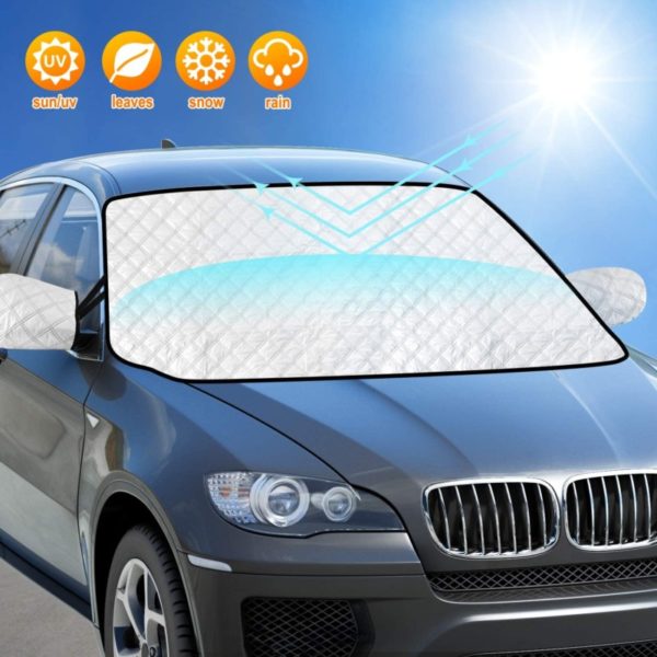 11. AURELIO TECH Car Windshield Sun Shade Cover, Block UV Rays,