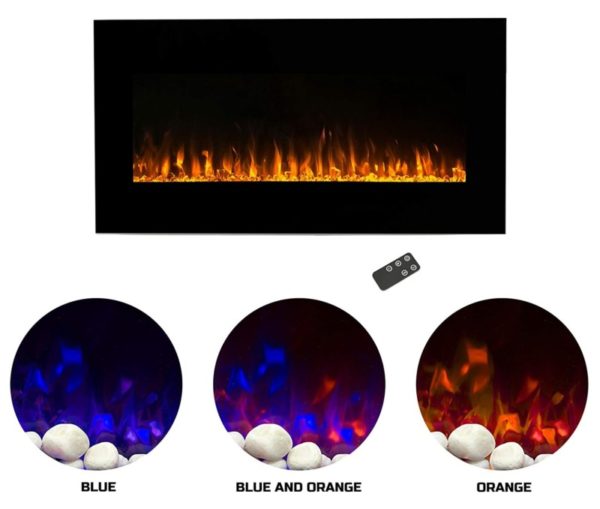 8. ​Northwest Electric Fireplace Wall Mounted LED Fire and Ice Flame