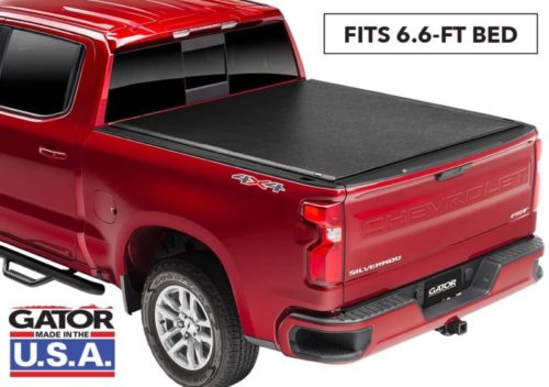Gator ETX Soft Roll Up Truck Bed Tonneau Cover | 53110 | Fits 2014 - 2018, 2022 Ltd/Lgcy GMC Sierra & Chevrolet Silverado 1500 6'6" Bed Bed | Made in the USA