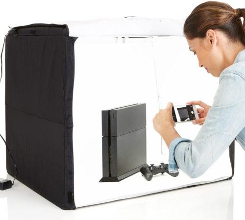 AmazonBasics Portable Foldable Photo Studio Box with LED Light - 25 x 30 x 25 Inches TOP 10 BEST PHOTO STUDIO LIGHT BOX IN 2022 REVIEWS
