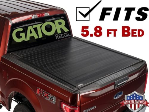 Gator Recoil Retractable (fits) 2022 Chevy Silverado GMC Sierra 5.8 FT Bed Only Retractable Tonneau Truck Bed Cover Made in The USA G30481 (New Body ONLY)