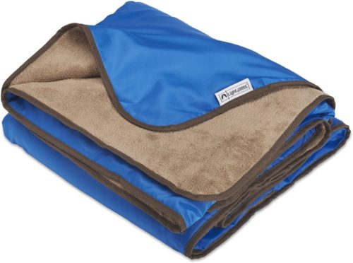 XL-Plush-Fleece-Outdoor-Stadium-Rainproof-and-Windproof-Picnic-Blanket-Camp-Blanket-Blue