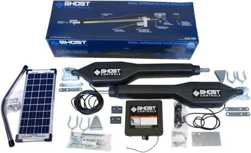 Ghost Controls TDS2 Heavy-Duty Dual Automatic Gate Opener Kit for Swing Gates Up to 20 Feet