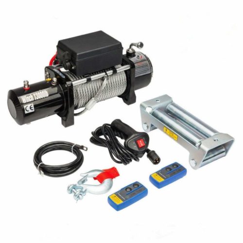 Electric Winch 12V 13000 lbs Recovery Winch Fit for Trailer Truck SUV with Wireless Remote Control Kit