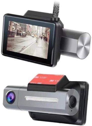 LKNJLL 4K Dual Dash Cam, 3840x2160P Ultra HD Front and 1080P Inside Car Dash Camera, Built-in GPS WiFi Dual Sony Sensors IR Night Vision Parking Monitor G-Sensor Card for Cars Truck Taxi