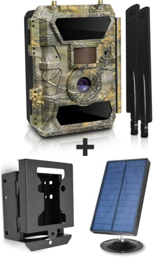 LTE-4G-Cellular-Trail-Cameras-with-Solar-Panel-Kit-Security-Metal-Bear-Box