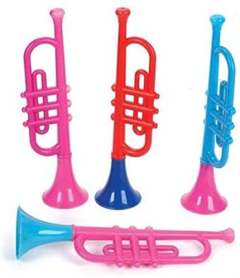 Rhode Island Novelty Plastic Trumpets