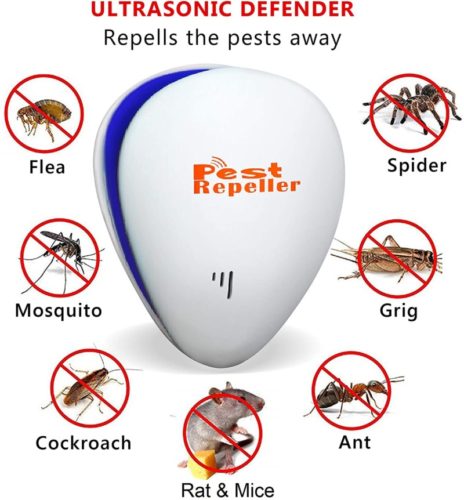 Ultrasonic Pest Repellent Indoor Control Repeller Devices - Home, House, Apartment, Attic, Basement, Garage - Fast Get Rid of Mouse Rat Ant Сockroach Mosquito Insect Flea Spider - other pests