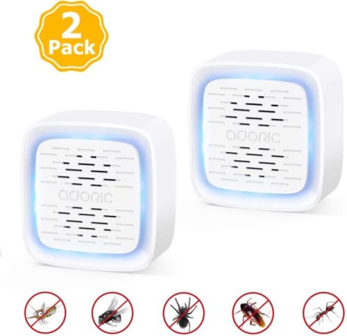 Ultrasonic Pest Repeller - 2 Pack Electronic and Ultrasound Pest Repellents, Plug in Indoor Pest Control for Insects, Rodents, Mosquito, Mouse, Cockroaches, Bug, Spider, Ant, Human and Pet Safe