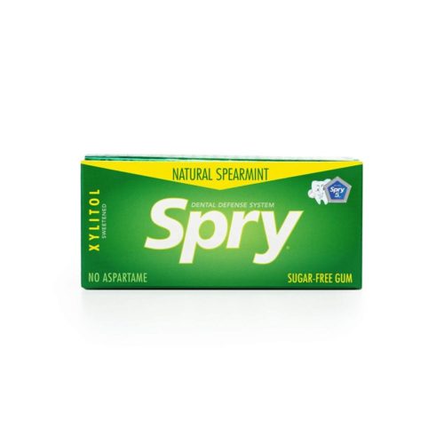 Spry Fresh Natural Xylitol Chewing Gum Dental Defense System Aspartame-Free Sugar Free Gum (Spearmint, 10 Count Blister Cards - Pack of 20) TOP 10 BEST GUM WITHOUT ASPARTAME IN 2022 REVIEWS