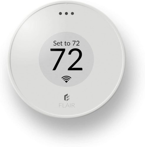 Flair Puck, WiFi Wireless Thermostat (Pearl White). Controls Flair Smart Vents. Compatible with Alexa, works with ecobee, Honeywell smart thermostats, and Google Assistant.