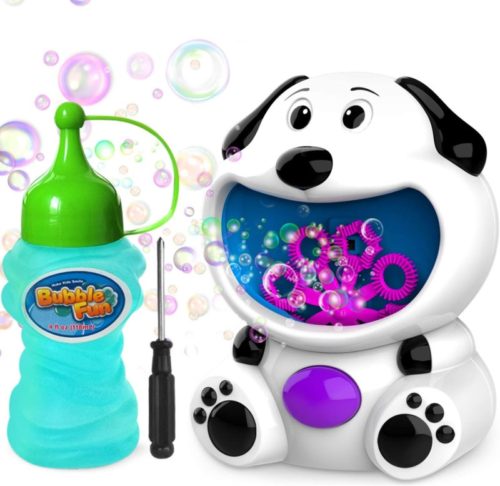 WisToyz Bubble Machine Dog Bubble Blower 500+ Bubbles Per Minute, Bubble Machine for Kids Toddlers Boys Girls Baby Bath Toys Indoor Outdoor Automatic Bubble Maker Easy to Use 2 AA Batteries Needed TOP 10 BEST BUBBLE MACHINES IN 2022 REVIEWS