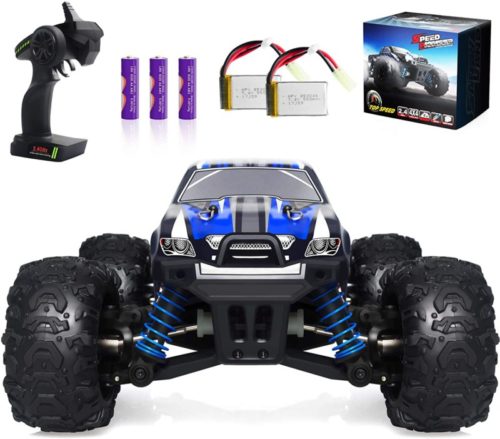 VCANNY Remote Control Car, Terrain RC Cars, Electric Remote Control Off Road Monster Truck, 1: 18 Scale 2.4Ghz Radio 4WD Fast 30+ mph RC Car, with 2 Rechargeable Batteries