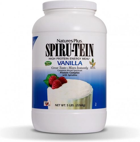 NaturesPlus SPIRU-TEIN Shake - Vanilla - 5 lbs, Spirulina Protein Powder 